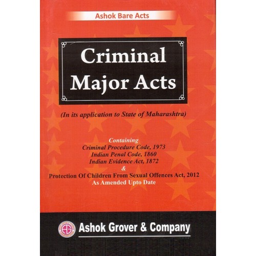 Ashok Grover's Criminal Major Acts Bare Act by Arshad Subzwari & B. R. Survase | Ashok Bare Acts